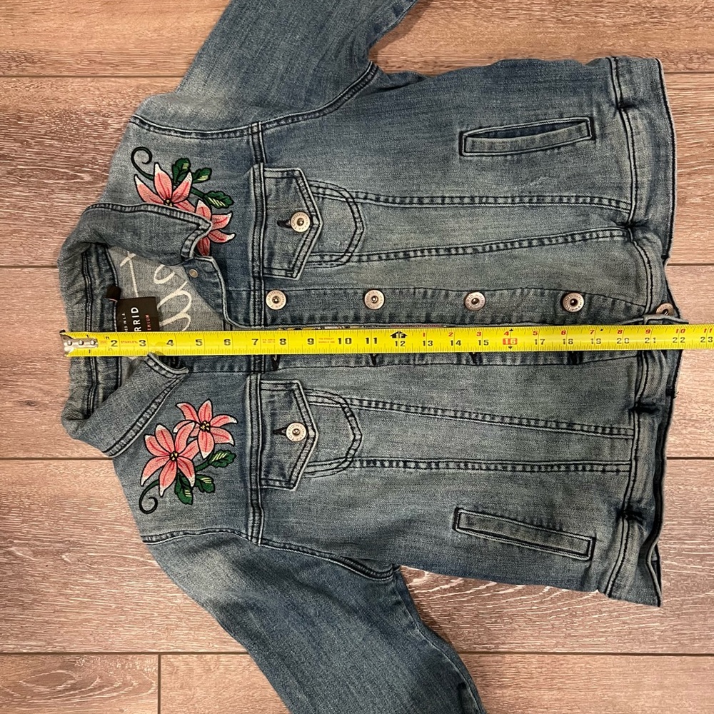 Torrid Embroidered Denim Jacket - Picture 7 of 15